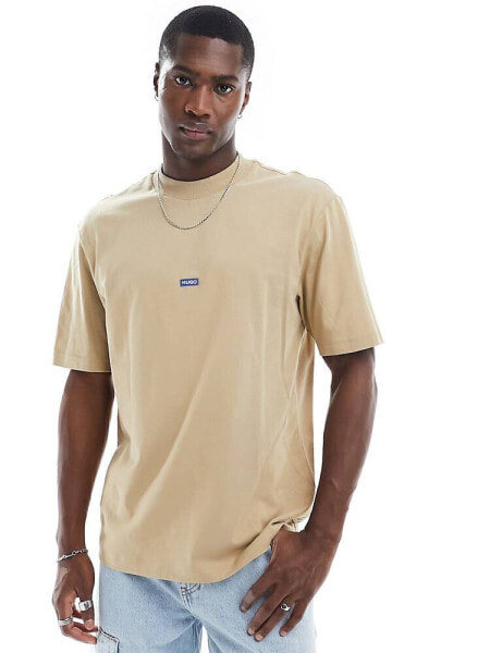 HUGO BLUE relaxed t-shirt in beige