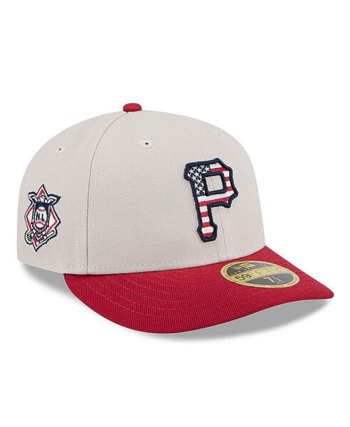 Men's Red Pittsburgh Pirates 2024 Fourth of July Low Profile 59FIFTY Fitted Hat