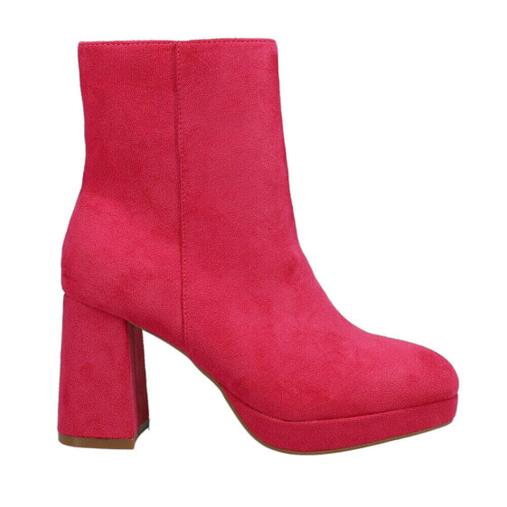 Corkys Slug Bug Round Toe Platform Booties Womens Pink Dress Boots 80-0047-672