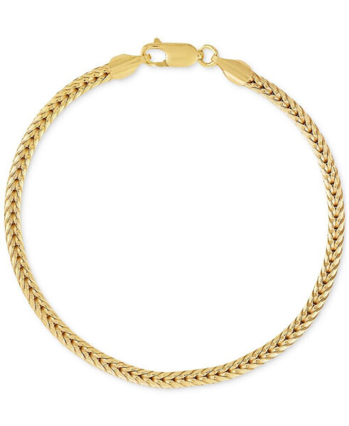 Squared Franco Link Chain Bracelet in 14k Gold-Plated Sterling Silver, Created for Macy's