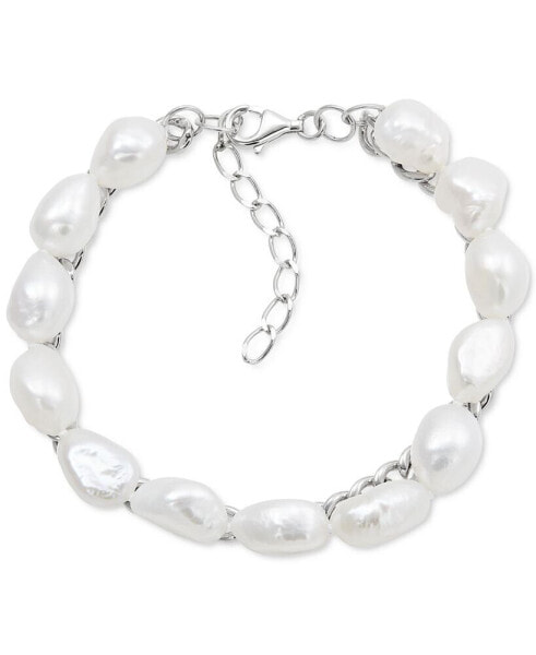 Браслет Macy's Chained Baroque Pearl 9-10mm.