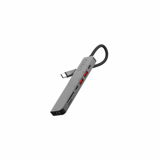 USB-разветвитель LQ48016 Чёрный Серый Черный/Серый