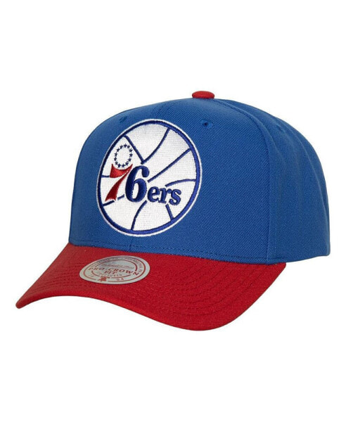 Men's Royal, Red Philadelphia 76ers Soul XL Logo Pro Crown Snapback Hat