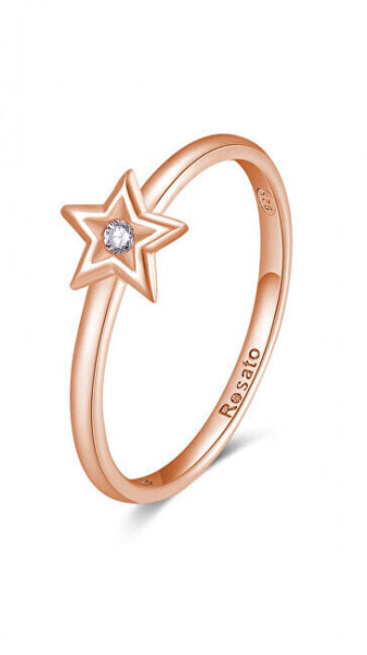 Charming bronze ring with a star Allegra RZA028