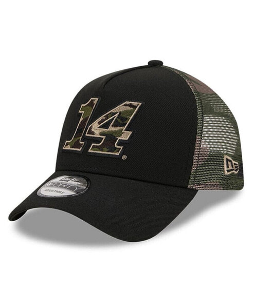 Men's Black Chase Briscoe Camo 9FORTY A-Frame Trucker Adjustable Hat