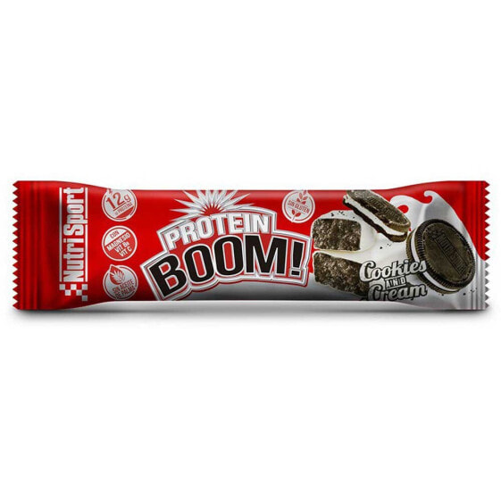 NUTRISPORT Protein Boom 49g 1 Unit Cookies And Cream Protein Bar