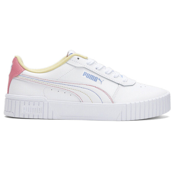 Puma Carina 2.0 Lace Up Womens White Sneakers Casual Shoes 38584919