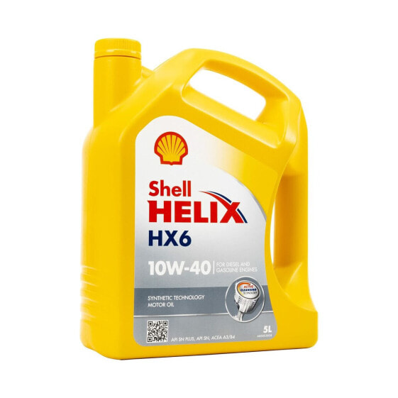 Автомобильное моторное масло Shell Helix HX6 5 L 10W40