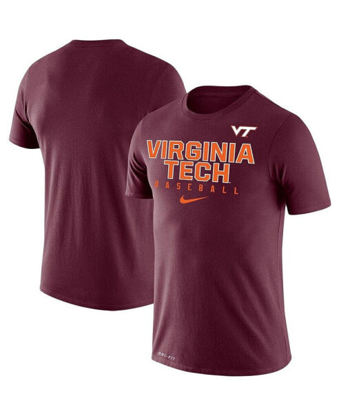 Men's Maroon Virginia Tech Hokies Baseball Legend Performance T-shirt