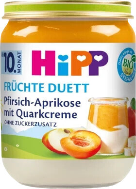 Frucht & Joghurt Pfirsich-Aprikose mit Quark-Creme, ab dem 10.Monat, 160 g