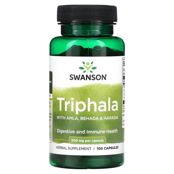 Triphala with Amla, Behada & Harada, 500 mg, 100 Capsules