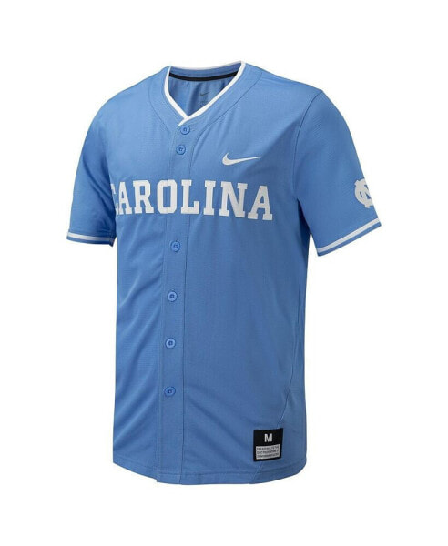 Men's Carolina Blue North Carolina Tar Heels Replica Full-Button Baseball Jersey