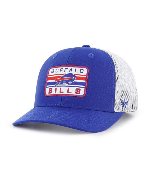 Men's Royal, White Buffalo Bills Drifter Adjustable Trucker Hat