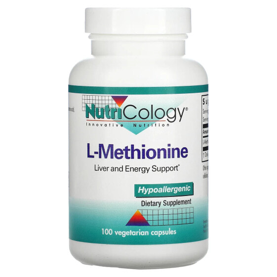 Аминокислоты Nutricology L-Метионин, 100 вегетарианских капсул