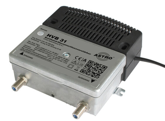 ASTRO HVB 31 - 85 - 1006 MHz - 31 dB - 75 ? - Aluminium - -15 - 55 °C - Vodafone