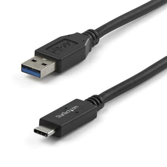 StarTech.com 3 ft. (1 m) USB to USB-C Cable - M/M, 1 m, USB A, USB C, USB 3.2 Gen 2 (3.1 Gen 2), 10000 Mbit/s, Black