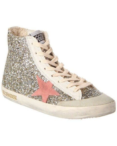 Кроссовки GOLDEN GOOSE Francy Glitter & Leather