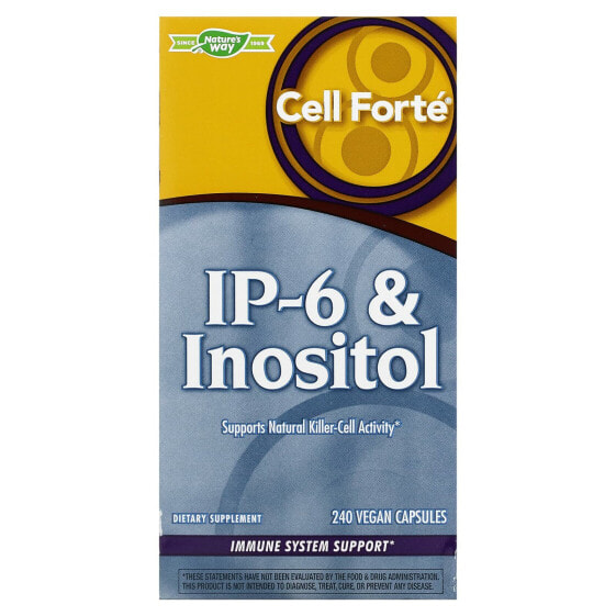 БАД для здоровья Cell Forté, IP-6 & Inositol, 240 капсул (веганские)