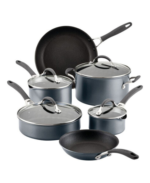 A1 Series with ScratchDefense Technology Aluminum 10 Piece Nonstick Induction Pots and Pans Cookware Set