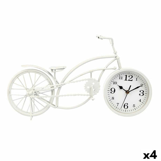 Настольные часы Gift Decor Велосипед Белый Металл 42 x 24 x 10 см (4 штуки)