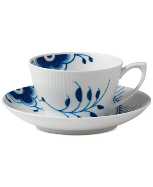 Чашка и блюдце Royal Copenhagen Blue Fluted Mega для чая