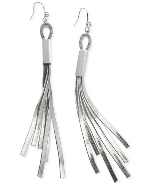 Herringbone Chain Fringe Earrings