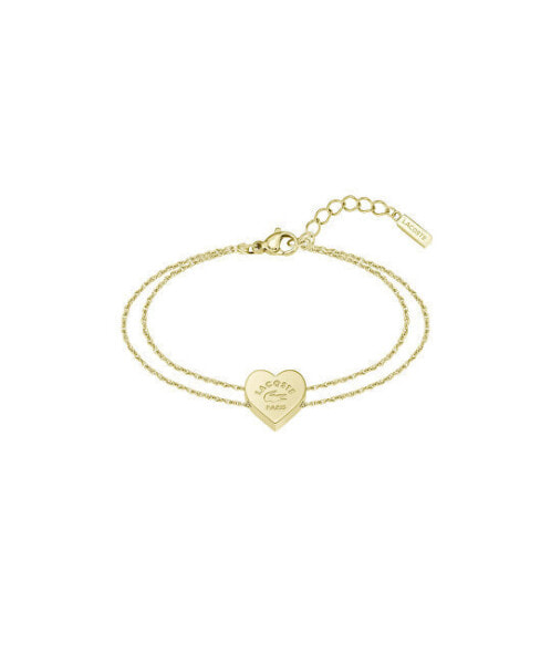 Romantic gold-plated bracelet Heart 2040400