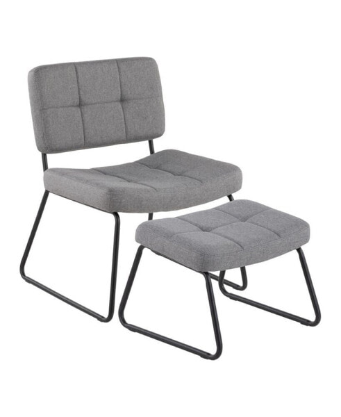 Stout Contemporary Lounge Chair and Ottoman Set