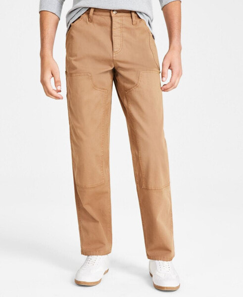 Men's Workwear Straight-Fit Garment-Dyed Tapered Carpenter Pants, Created for Macy's