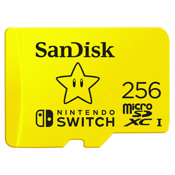 Карта памяти SD SanDisk SDSQXAO-256G-GNCZN 256GB Жёлтый 256 GB (1 штук)