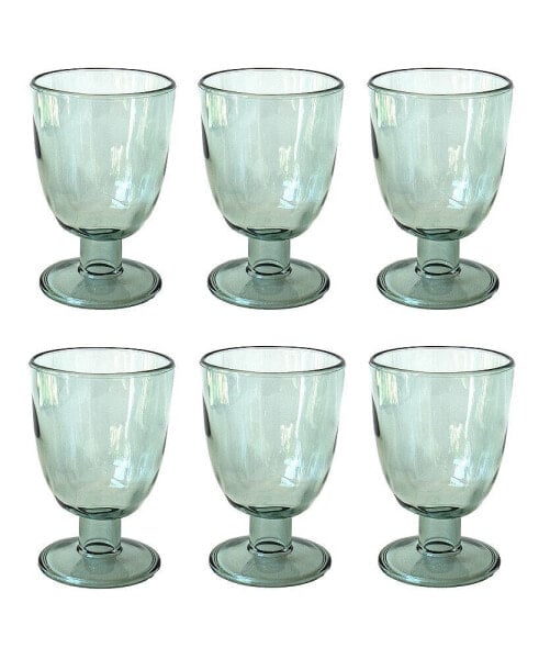 Rustic Goblets Glasses, Set of 6