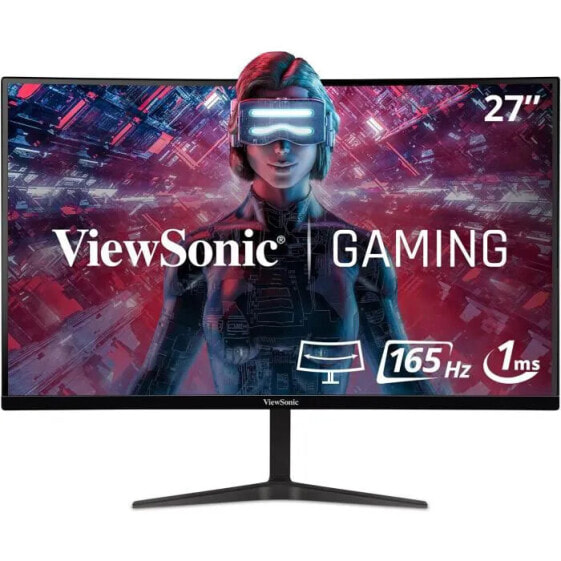 Gebogener PC-Gaming-Bildschirm VIEWSONIC 27 VX2718-2KPC-MHD QHD VA-Panel 1 ms 165 Hz 2 x HDMI / DisplayPort