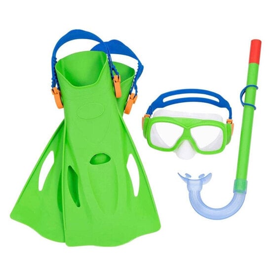 BESTWAY Set Goggles With Snorkel And Fins Junior 2 Assorted Colours