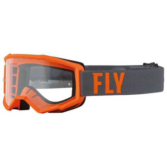 Серые антифог детские защитные очки Fly Racing Focus Kid Mask Screen