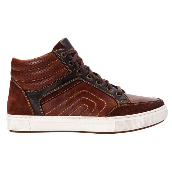 Propet Kenton High Top Mens Brown Sneakers Casual Shoes MCA005LBR