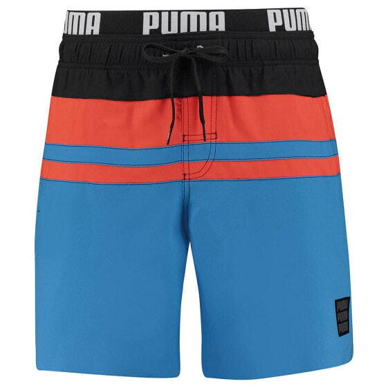 PUMA Heritage Stripe Mid Swimming Shorts