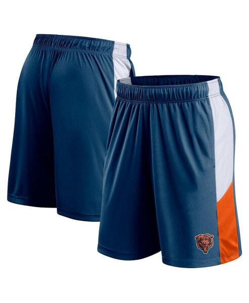 Men's Navy Chicago Bears Prep Colorblock Shorts