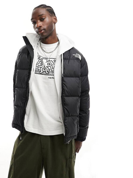 The North Face Lhotse down puffer jacket in black