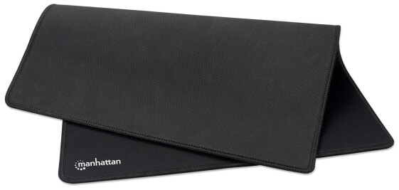 Manhattan XL Gaming Mousepad Smooth Top Surface Mat (Clearance Pricing) - Large nylon fabric surface area to improve tracking for better mouse performance (400x320x3mm) - Non Slip Rubber Base - Waterproof - Stitched Edges - Black - Lifetime Warranty - Retail Box -