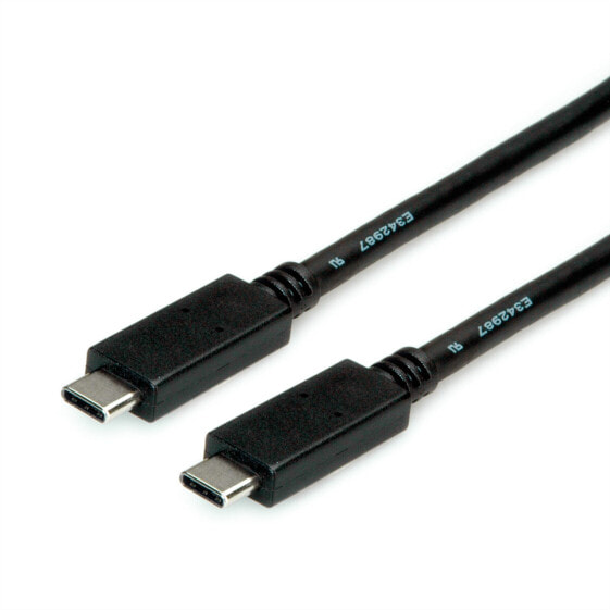 ROTRONIC-SECOMP 11.02.9055 - 2 m - USB C - USB C - USB 3.2 Gen 2 (3.1 Gen 2) - 10 Mbit/s - Black