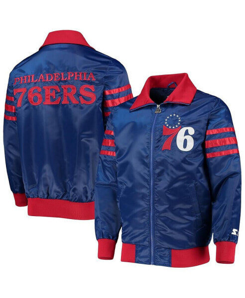 Куртка мужская с полной молнией Starter The Captain II Varsity Royal Philadelphia 76Ers