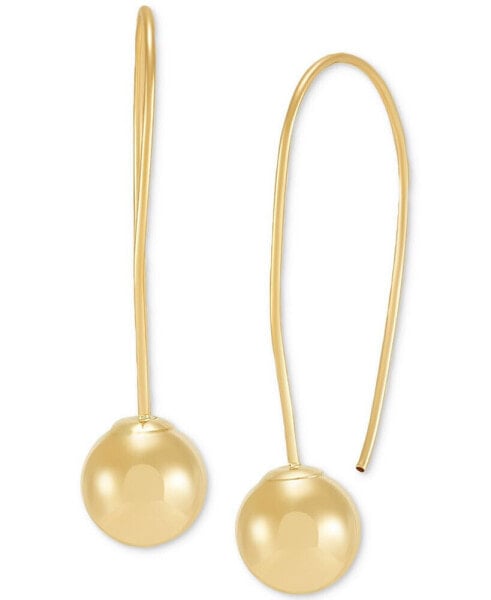 Серьги Macy's Polished Ball  Gold