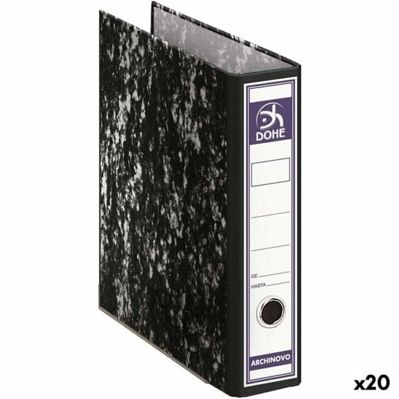 Рычажный картотечный шкаф картонный DOHE 28,2 x 31,8 x 7,5 см Чёрный (20 штук)