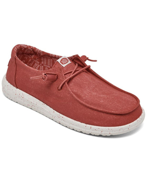 Women's Wendy Stretch Canvas Casual Moccasin Sneakers from Finish Line