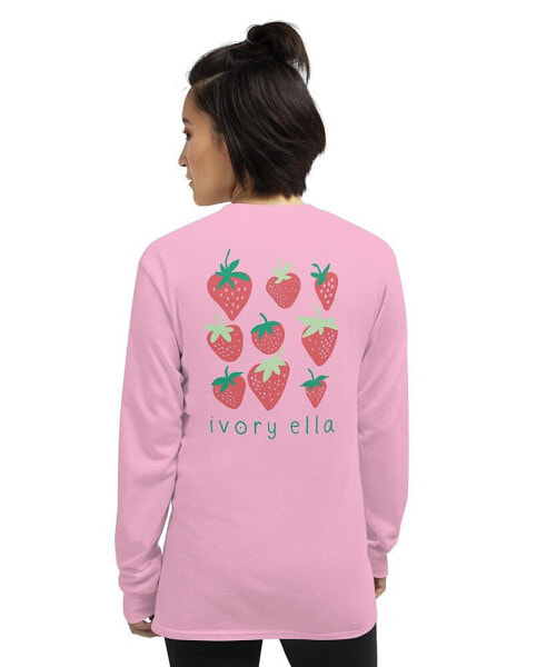 Juniors' Strawberry Fields Unisex Long Sleeve T-Shirt