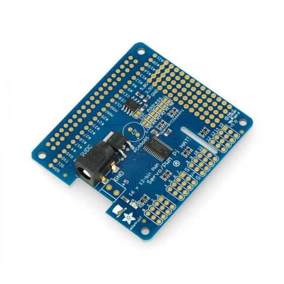 Электроника Adafruit Плата управления сервоприводами 16-канальная Mini Kit PWM I2C - Servo Hat для Raspberry Pi 2327