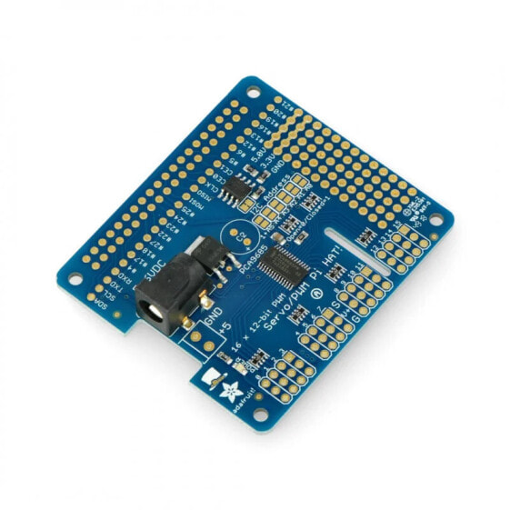 Mini Kit 16-channel PWM I2C driver - Servo Hat for Raspberry Pi - Adafruit 2327