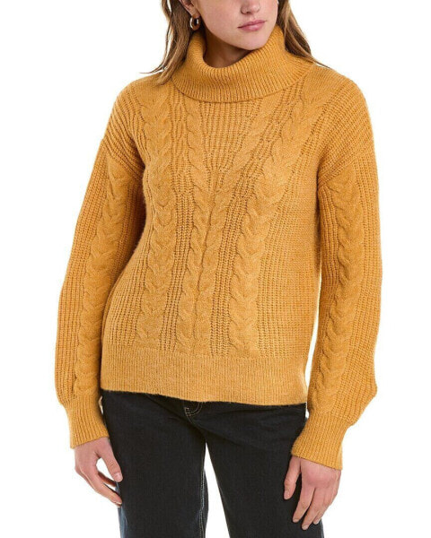 City Sleek Turtleneck Sweater Women's Brown S