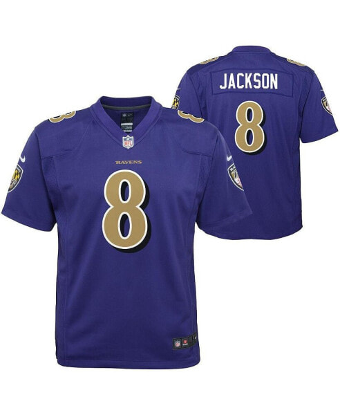 Big Boys Lamar Jackson Purple Baltimore Ravens Color Rush Player Game Jersey