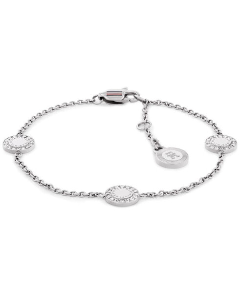 Stationed Crystal Pendant Bracelet